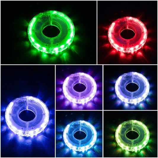 Bicycle Wheel Light Smart LED Light 1PCS Warning Light 7 Colors MTB Bike Light Vibration Sensing Light Bike Accessories
