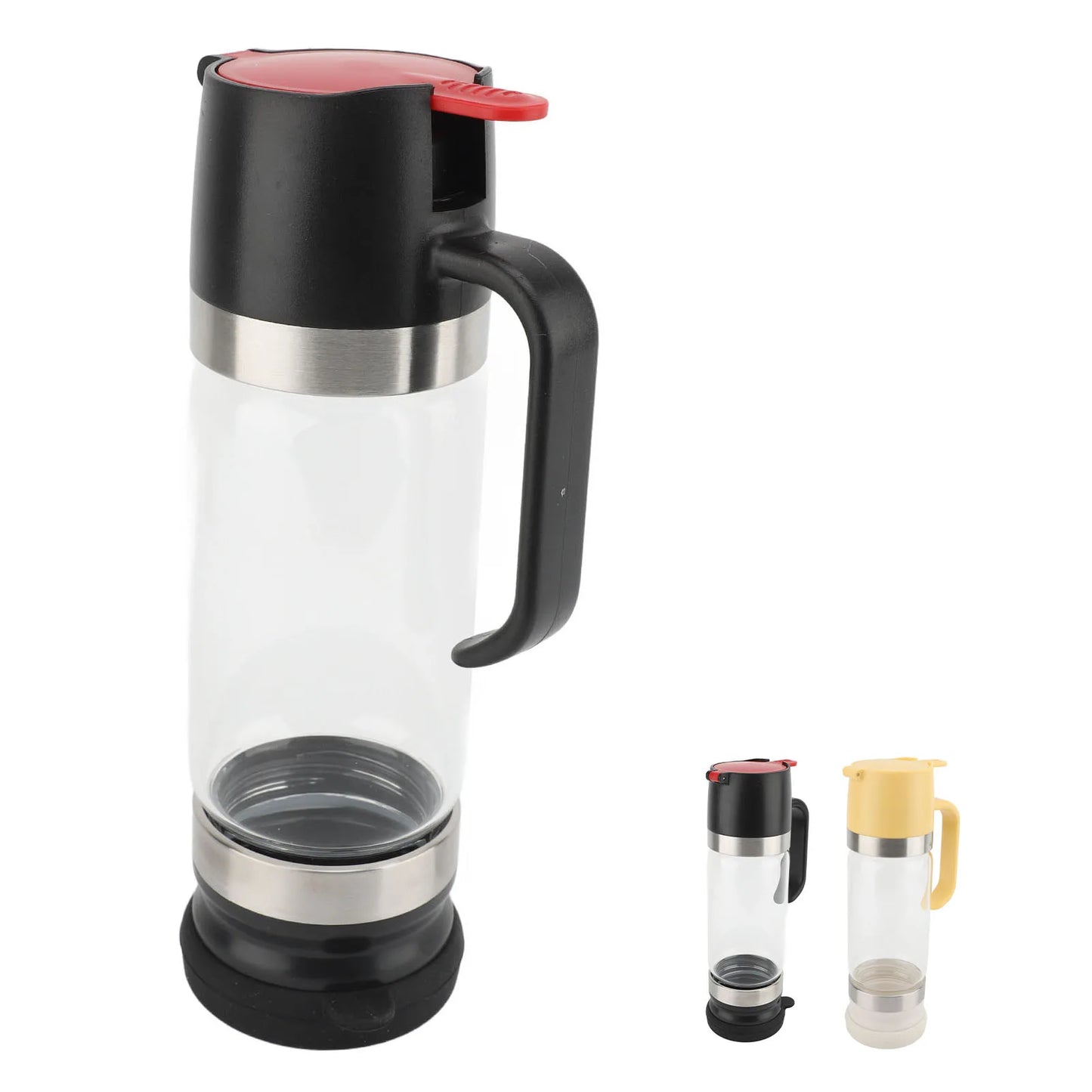 Honey Dispenser 350Ml Clear Glass Syrup Dispenser with Handle Prevent Dripping Honey Container for Coffee Shops Restaurants Home