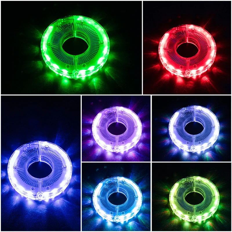 Bicycle Wheel Light Smart LED Light 1PCS Warning Light 7 Colors MTB Bike Light Vibration Sensing Light Bike Accessories