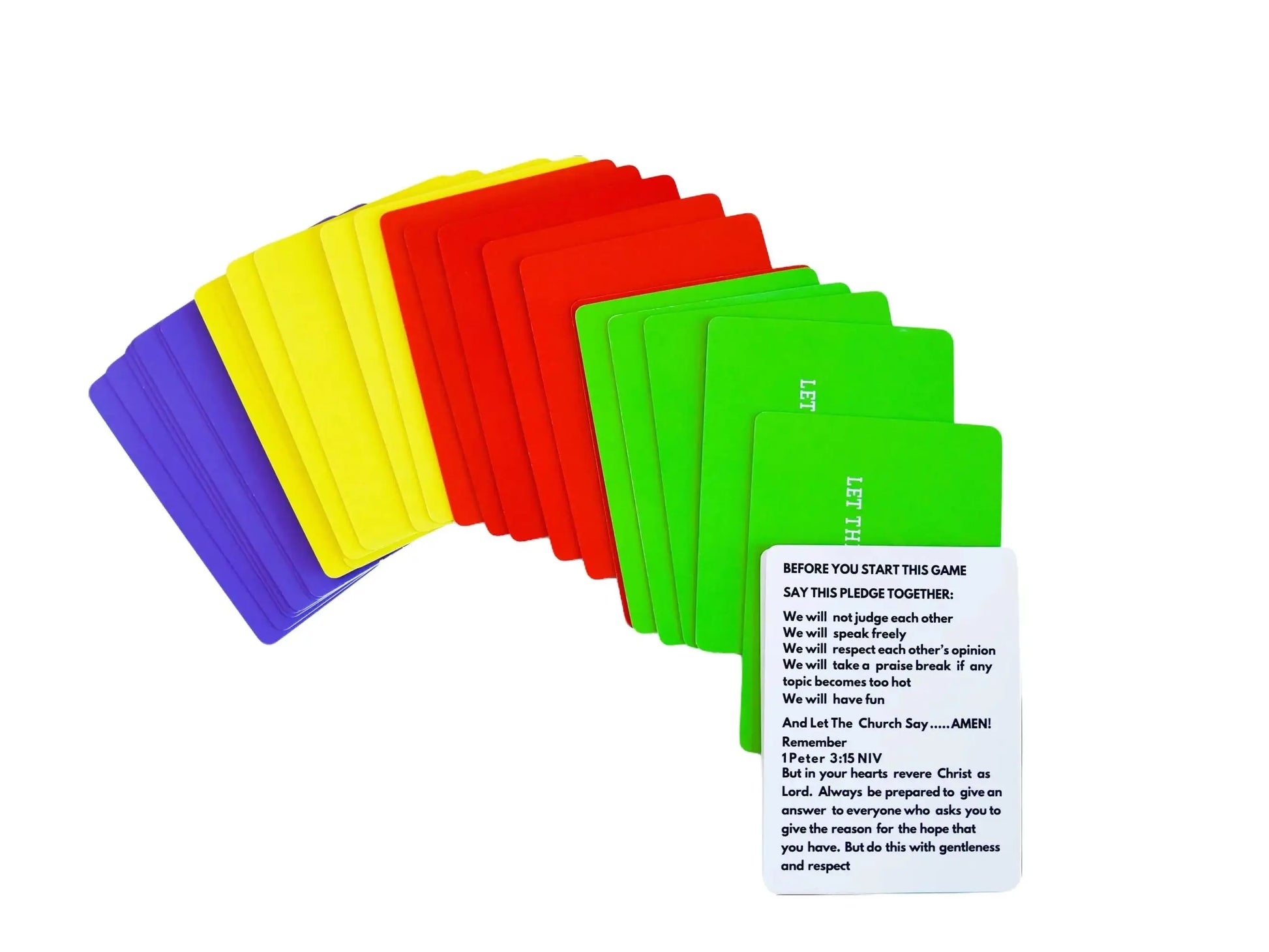 Christian Interactive Church Card Game - 47-Card Set for Teens, Church Activities, Bible Study, Create Memorable Moments, 47 Cards