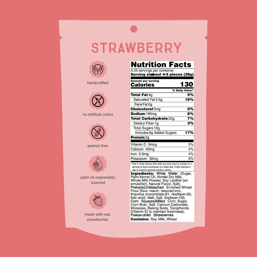 Chunk Nibbles Strawberry Snack Clusters | 3 Pack | 4.25Oz Bags | Sweet & Salty Cluster Bites