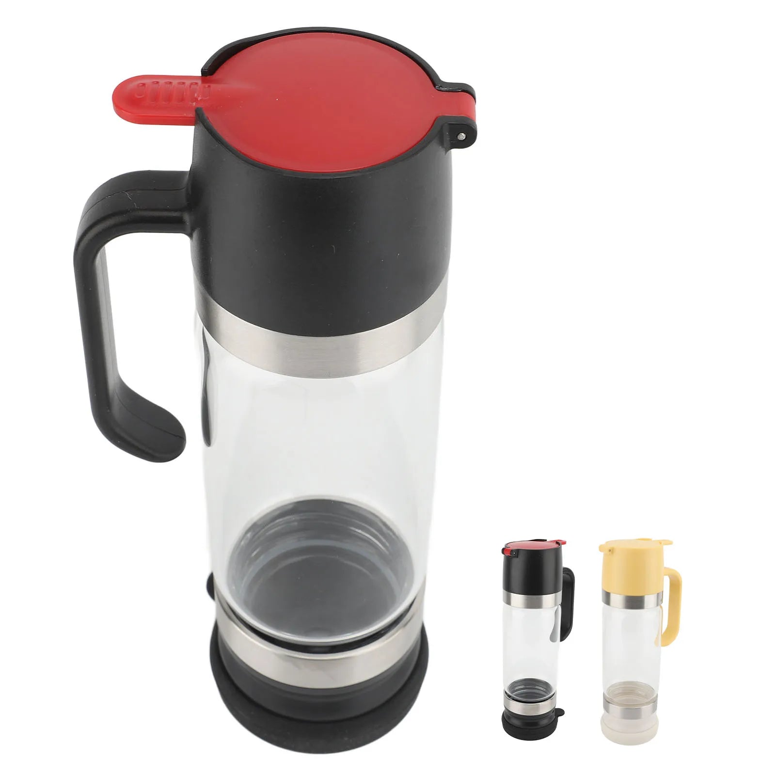 Honey Dispenser 350Ml Clear Glass Syrup Dispenser with Handle Prevent Dripping Honey Container for Coffee Shops Restaurants Home