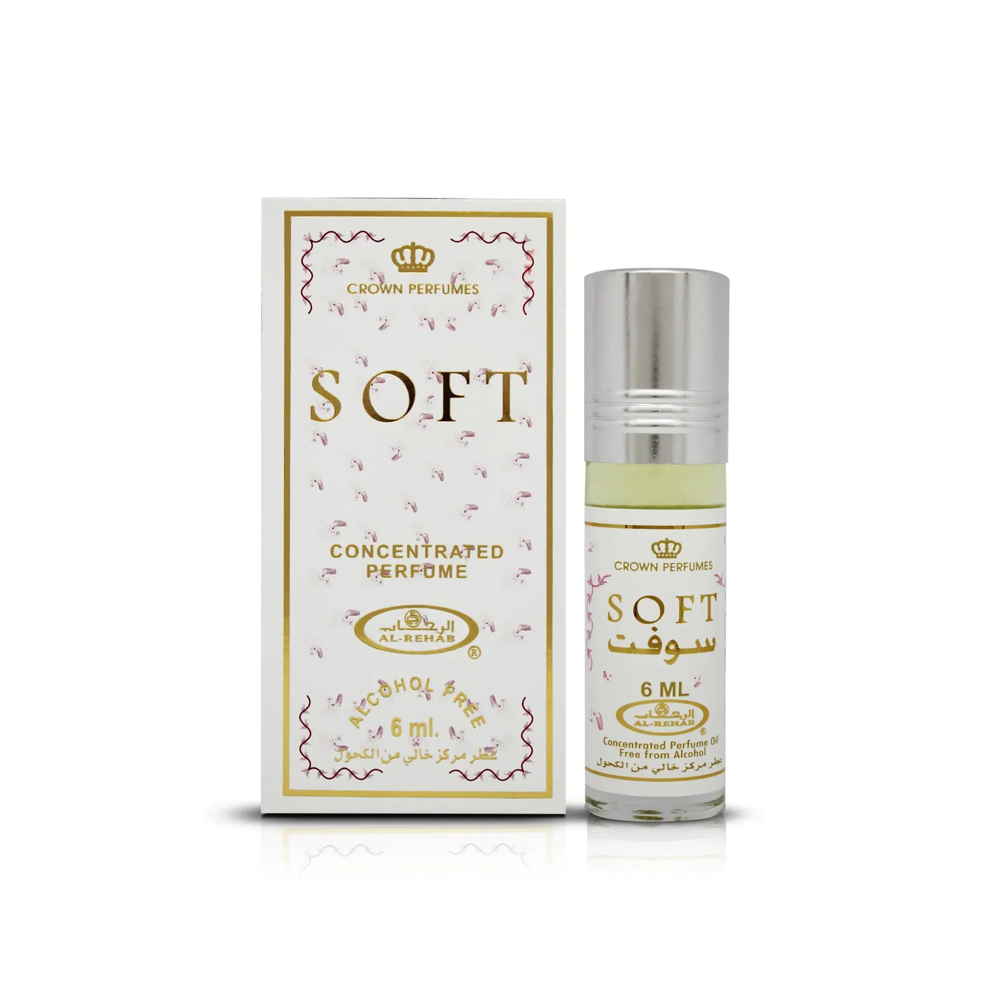 (Pack of 6) Soft - 6Ml Perfume Oil Roll-On by Al-Rehab