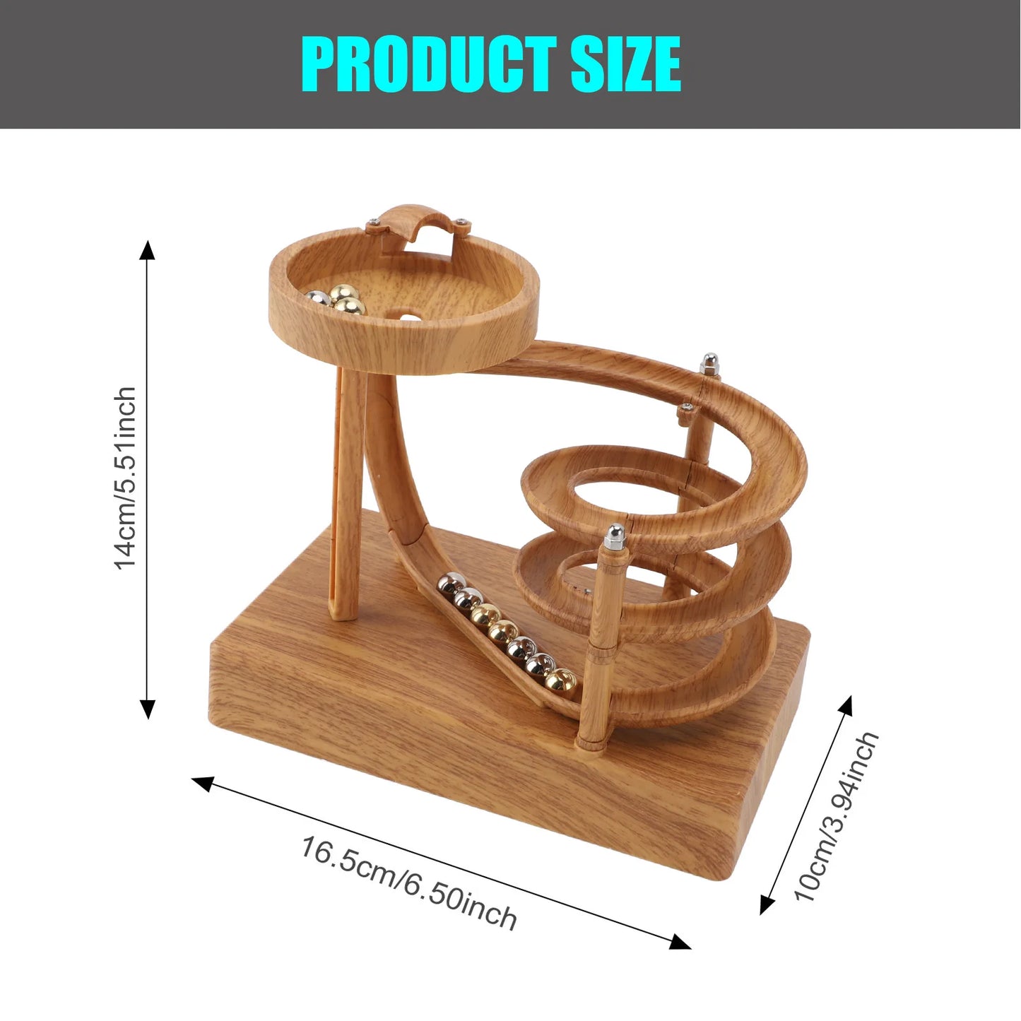 Rolling Perpetual Motion Machine Exquisite Art Perpetual Motion Machine Ornament Decoration Relaxing for Playing