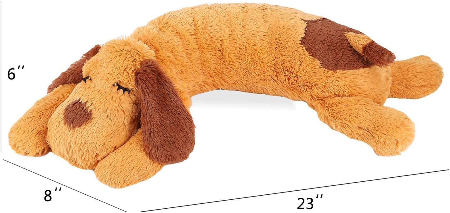 Heartbeat Puppy Toy - Comfort Cuddler Pillow, Dog Anxiety Relief Calming Aid,Heartbeat Stuffed Toy for Dogs,Puppy Sleep Aid, Behavioral Aid, Dog Plush Toy with Heartbeat for Dogs Cats Pets