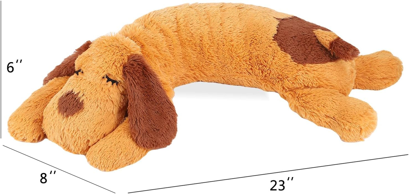Heartbeat Puppy Toy - Comfort Cuddler Pillow, Dog Anxiety Relief Calming Aid,Heartbeat Stuffed Toy for Dogs,Puppy Sleep Aid, Behavioral Aid, Dog Plush Toy with Heartbeat for Dogs Cats Pets
