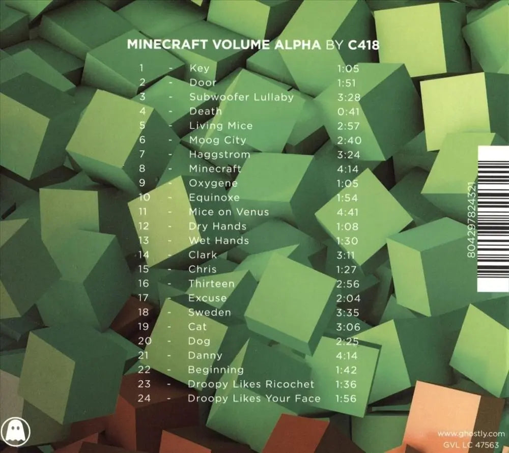 Minecraft Volume Alpha Green Vinyl LP by Daniel Rosenfeld - Best Game Music of 2011