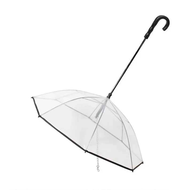 New Transparent Pet Umbrella Well Made Detachable Adjustable Rainy Day Outdoor Dog Walking Leash for Small Dogs Pet Supplies
