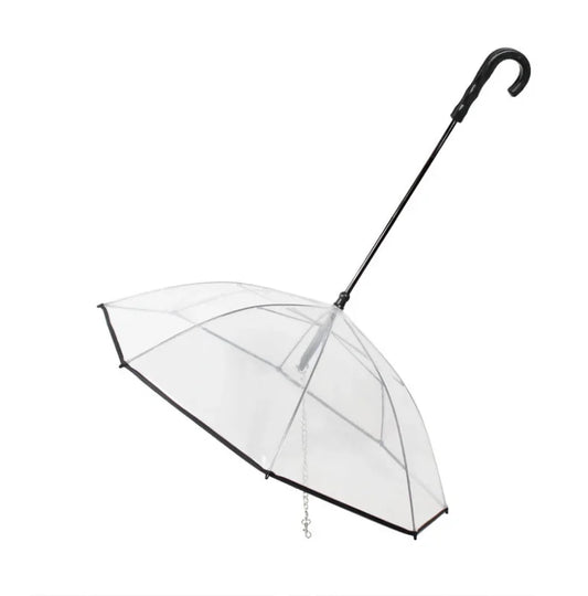 New Transparent Pet Umbrella Well Made Detachable Adjustable Rainy Day Outdoor Dog Walking Leash for Small Dogs Pet Supplies