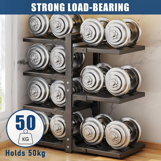 7-Tier Adjustable Heavy Duty Pan Organizer - Multiple Use Modes, Pot & Pan Rack for Kitchen Counter and Cabinet