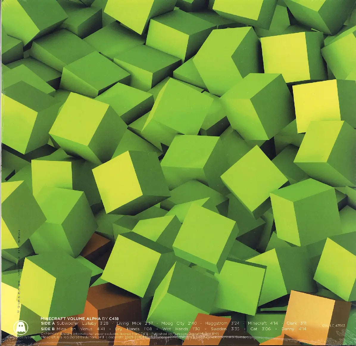 Minecraft Volume Alpha Green Vinyl LP by Daniel Rosenfeld - Best Game Music of 2011