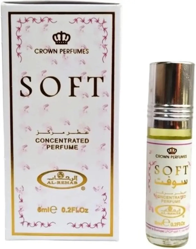 (Pack of 6) Soft - 6Ml Perfume Oil Roll-On by Al-Rehab