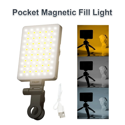 Handheld Ring 94 LED Rechargeable Portable Mobile Phone Live Broadcast Photography Desktop Rabbit Cage Selfie Fill Light UK
