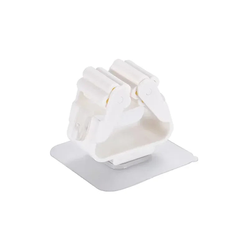 Self-Adhesive Mop Holder – Wall-Mounted Storage Rack