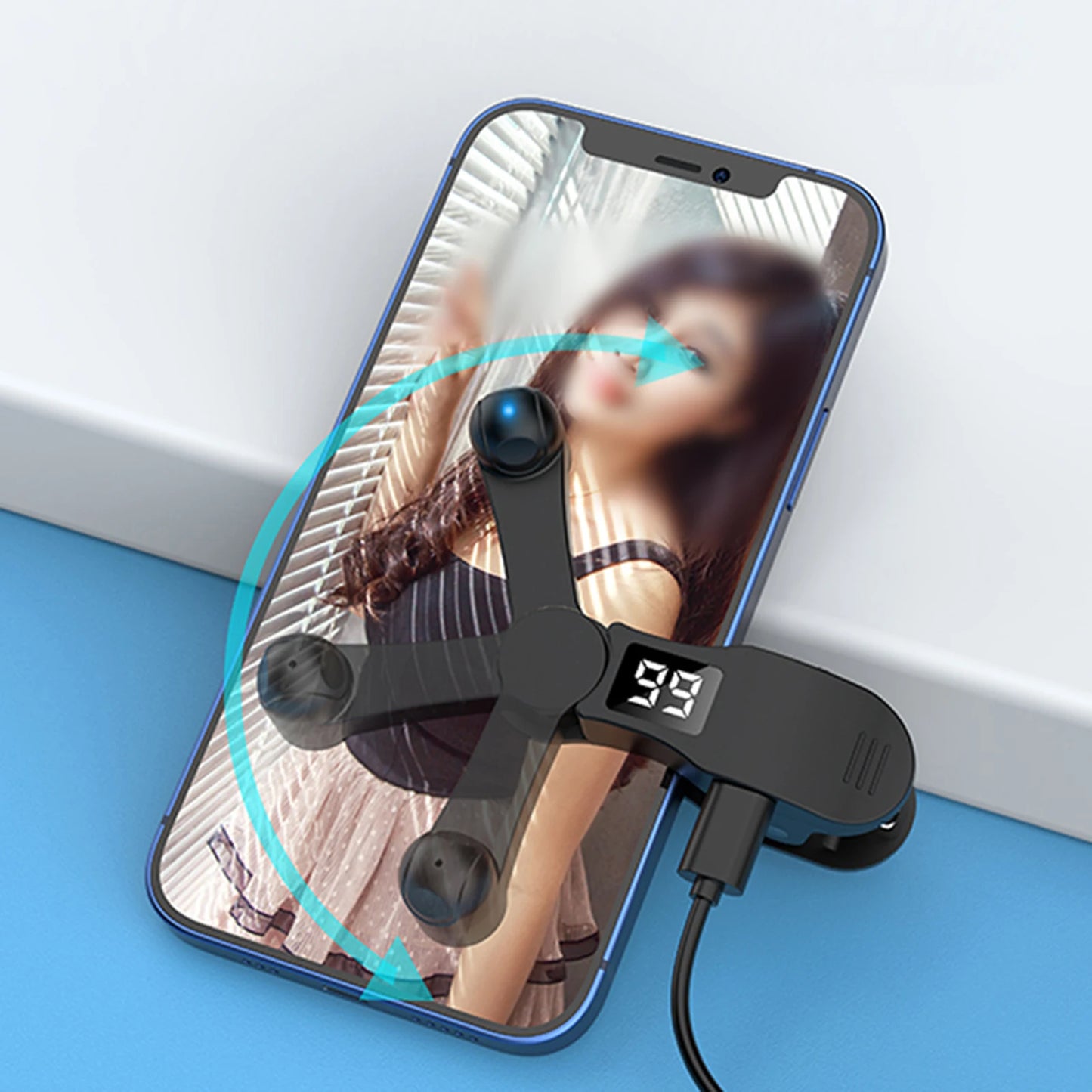 Auto Clicker for TikTok Smart Phone Video App Live Streaming Gadget Automatic Phone Screen Tapper Simulated Finger Clicking