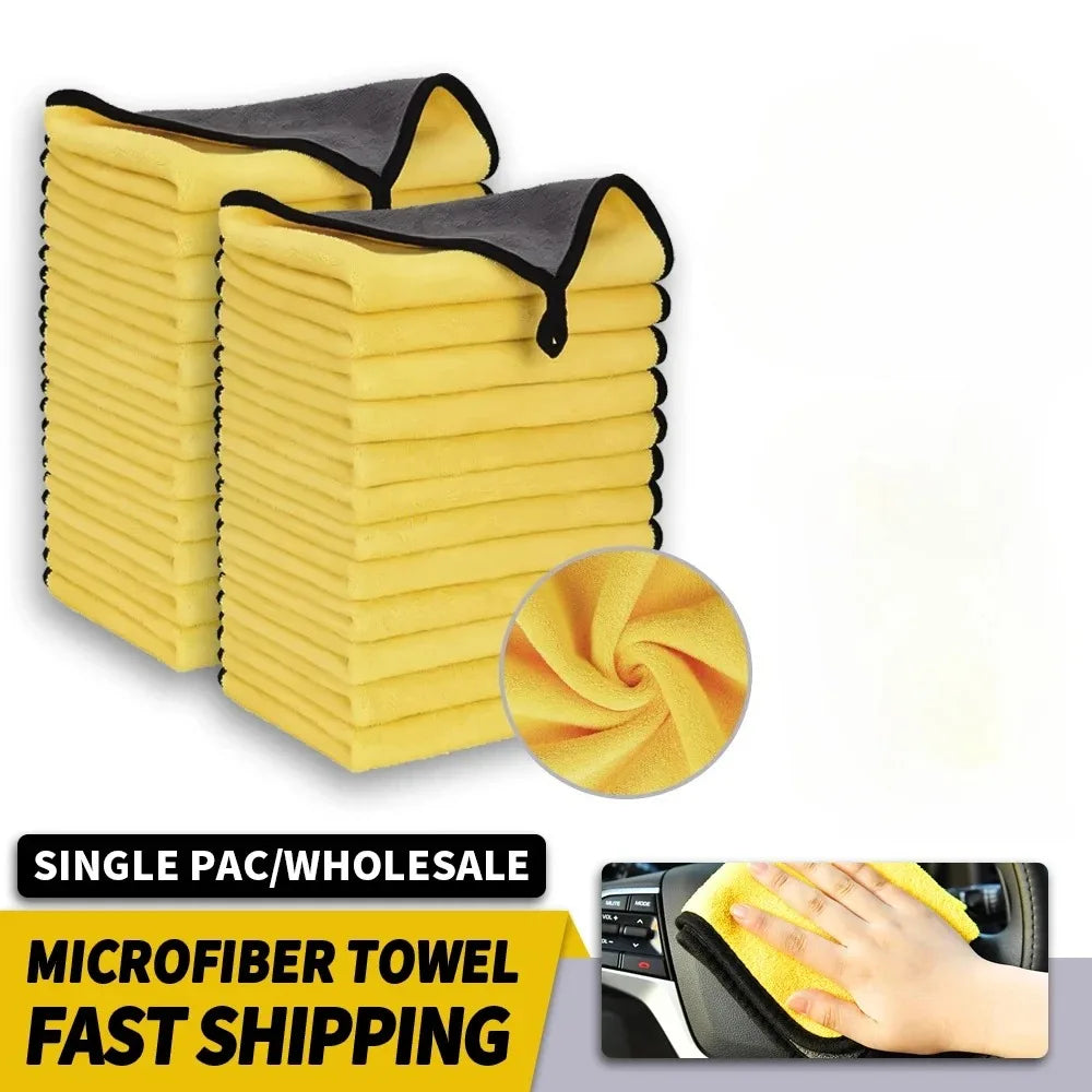 Microfibre Car Cleaning Towels – Reusable Car Care Cloths