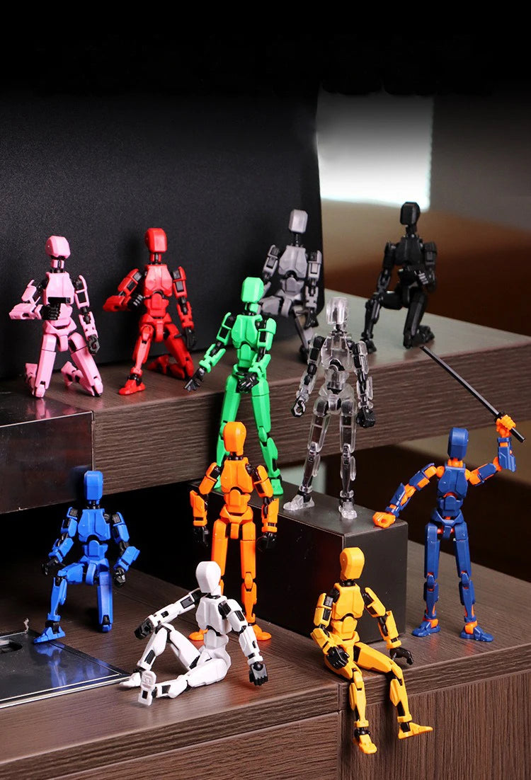 Multi-Jointed Movable Shapeshift Robot Magnetic Attraction 3D Printed Mannequin Dummy 13 Action Figures Toys For Children Adult