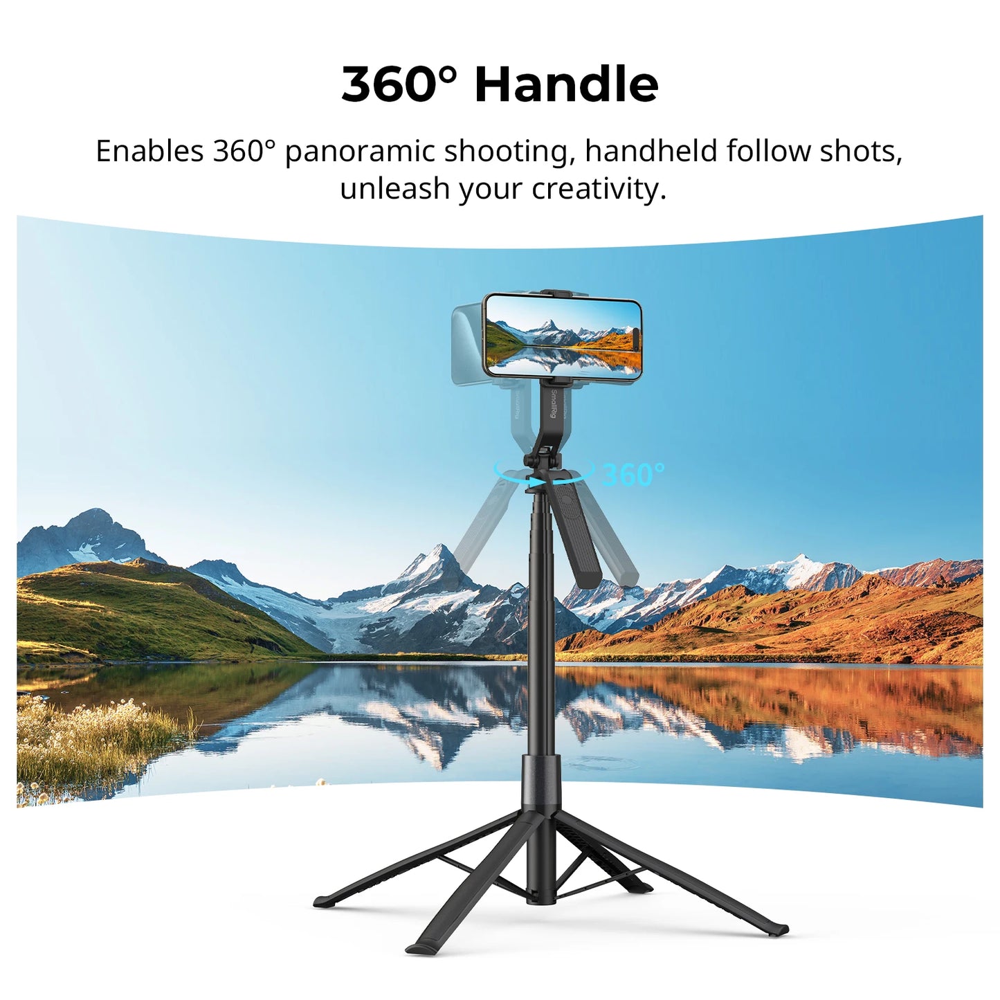 SmallRig Versatile Tripod for Videoing Live Streaming Vlogging, Lightweight Tripod for Outdoor Shooting Phone Camera Suitable