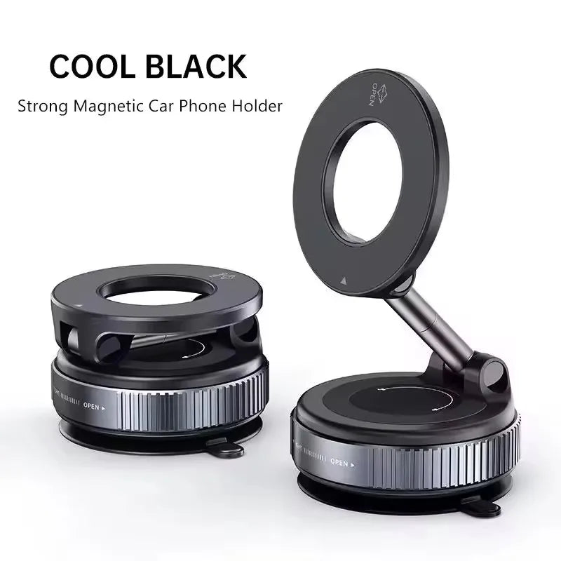 2026 New 360 ° Adjustable Suction Cup Phone Holder Vacuum Magnetic Car Phone Holder Magnetic Foldable Phone Holder Pocket Sized