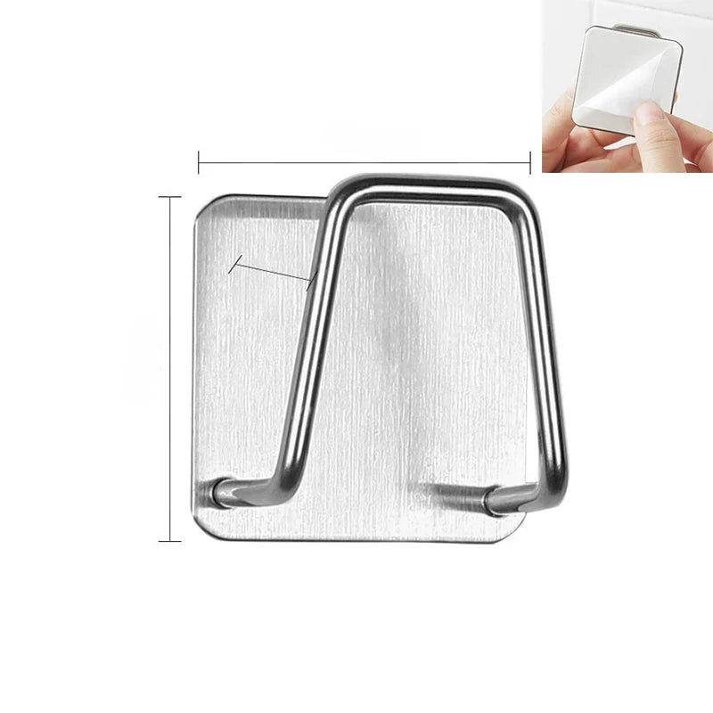 Stainless Steel Sink Sponge Holder – Self-Adhesive Kitchen Sink Rack