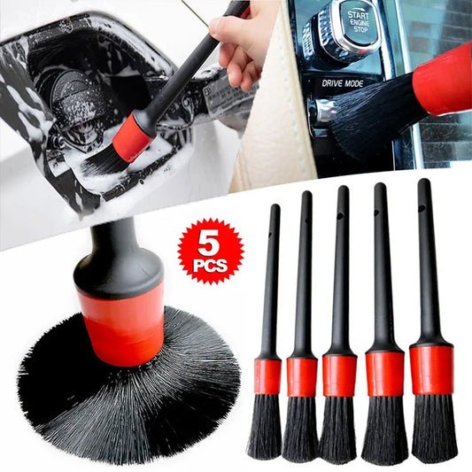 5-Piece Car Detailing Brush Set – Interior Cleaning Brushes