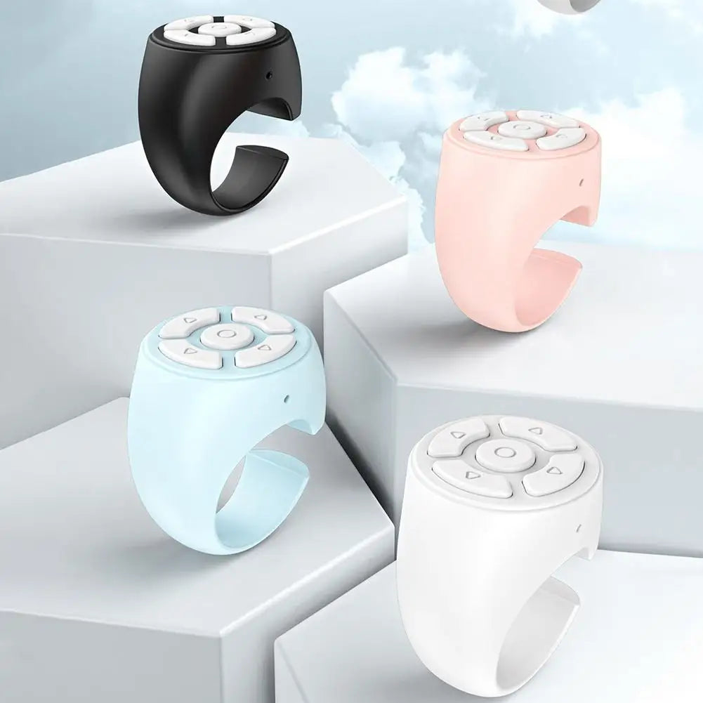 Blutooth Remote Control Scrolling Ring Finger Wireless Mobile Phone Video Selfie Stick Camera Controller Tiktoks Remote