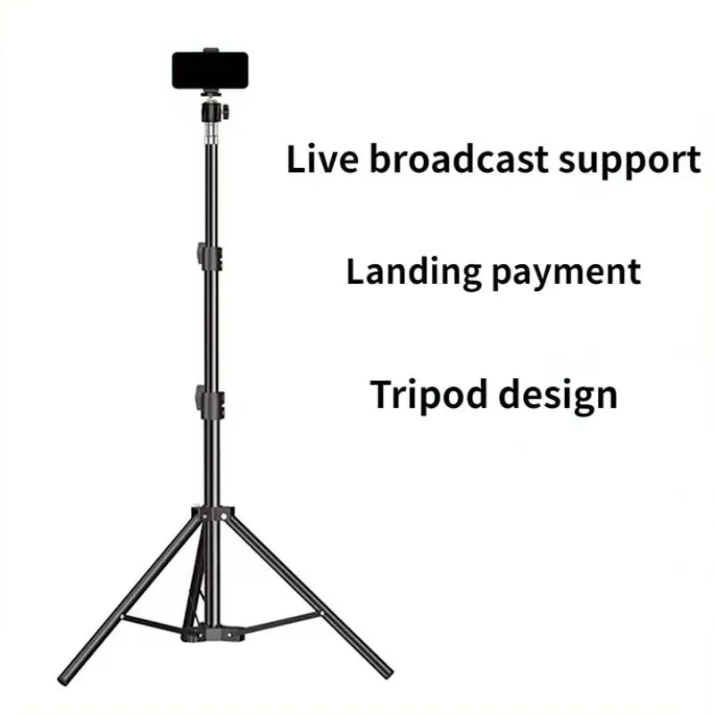 360° Rotatable Selfie Stick Tripod, Universal Portable Tripod with Mobile Phone Fixing Clip for Live Streaming Phone Camera Vlog