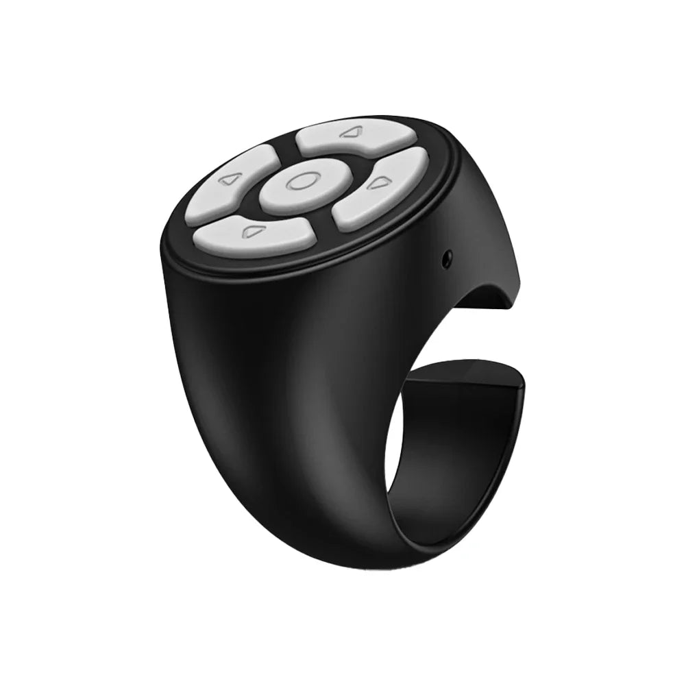 Finger Remote Control Scrolling Ring Tiktoks Remote Mobile Phone Video Remote Control Selfie Stick Camera Bluetoothcompatible