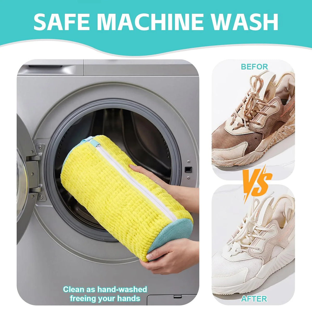 Shoe Washing Bag – Protective Laundry Bag for Shoes