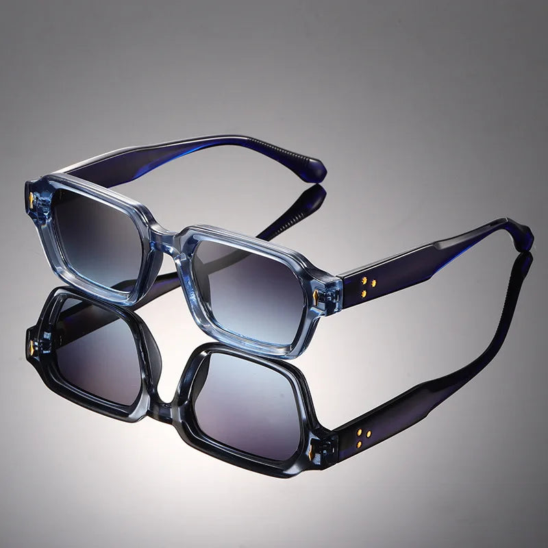 UVLAIK  2026 New Sunglasses Men Classic Retro Brand Designer Sunglass Irregular Thick Frame Women INS Fashion Sun Glasses UV400