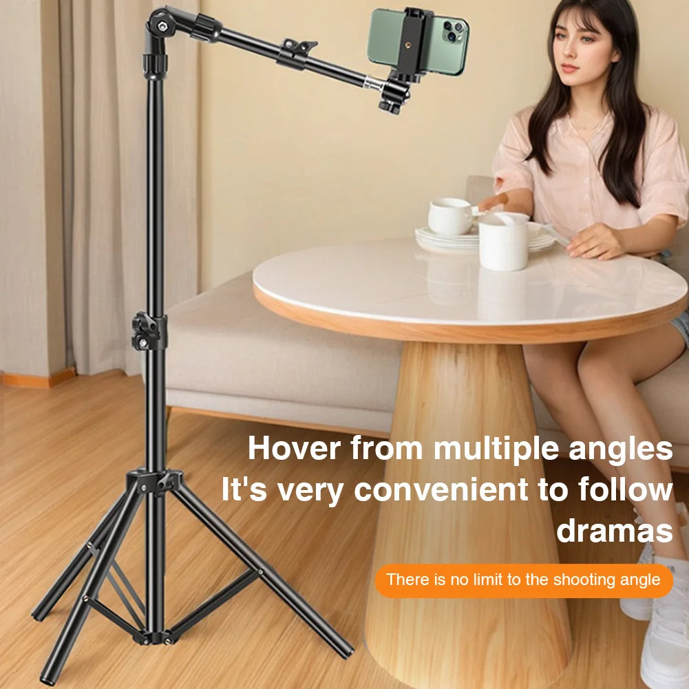 Phone Tripod Adjustable Cell Phone Tripod Stand for Filming Video Recording Live Stream