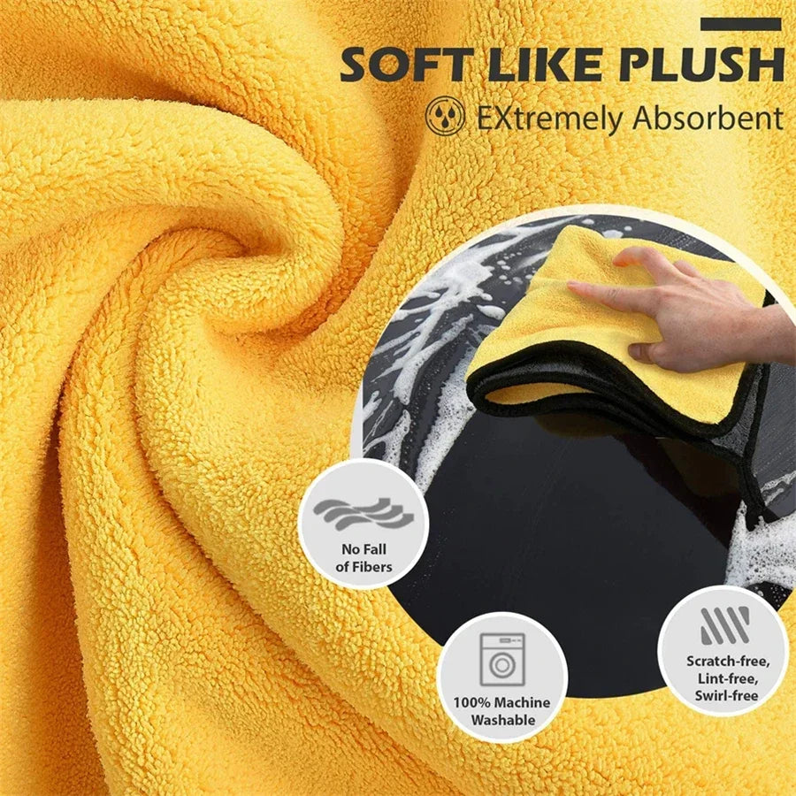 Microfibre Car Cleaning Towels – Reusable Car Care Cloths