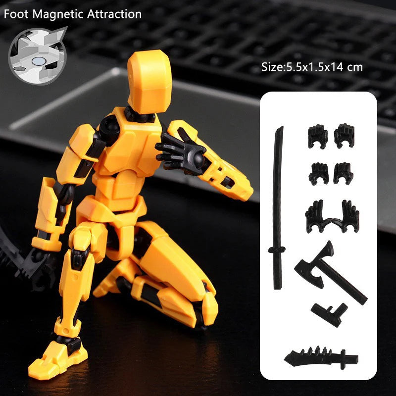 Multi-Jointed Movable Shapeshift Robot Magnetic Attraction 3D Printed Mannequin Dummy 13 Action Figures Toys For Children Adult