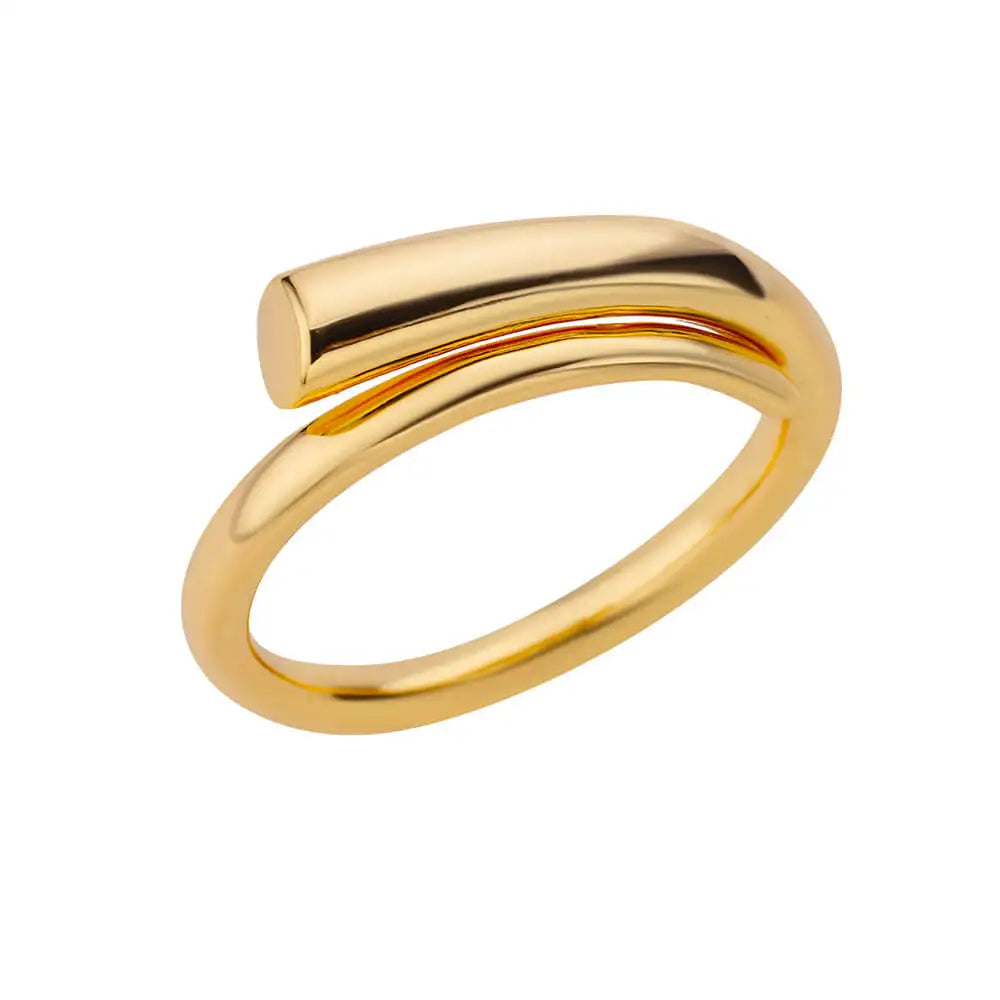 Stainless Steel Rings For Women 2026 Trend Open Gold Color Double Bead Ball Ring Wedding Aesthetic Jewelry Couple Gift anillos