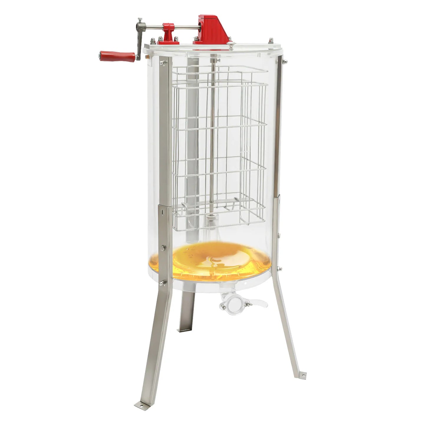 Honey Extractor 2 Frame Manual Honey Extractor Equipment Fully transparent honey separator Beekeeping Apiary Centrifuge Equipmen