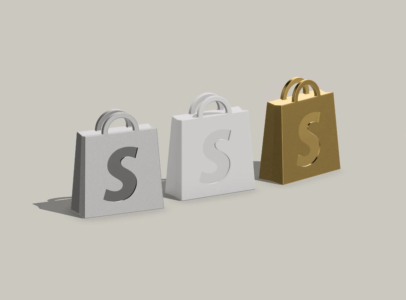 Highly Customized Personalized S-Version Bag Statue Aluminum Alloy For Shopify Milestone Award Trophies Medals and Plaques
