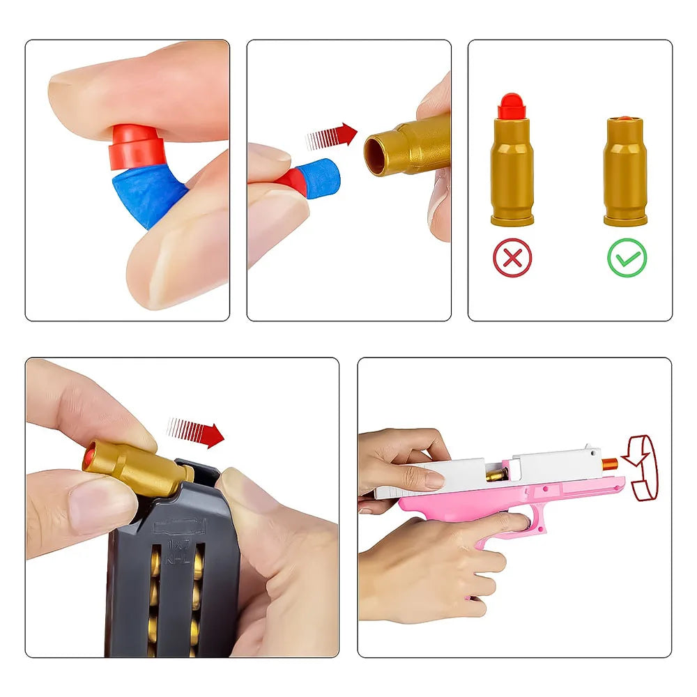 Toy Gun With Soft Bullets Foam Blaster EVA Darts Cheap Safe Toy Guns For Kids Boys Gifts Dropshipping Shopify Tiktok