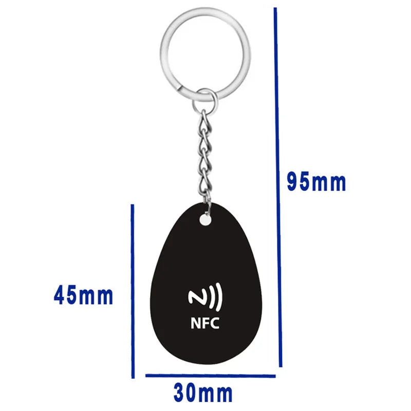 Instagram NFC Epoxy Tag NFC Key Tag Proximity 13.56MHz RFID  Keychain for Increase Followers