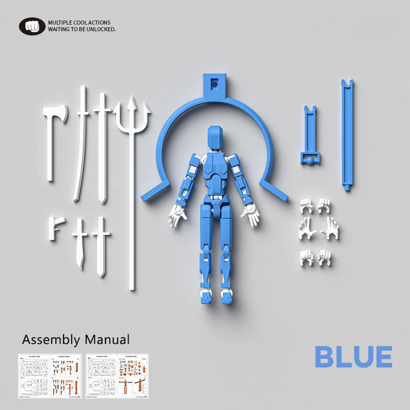 Multi-Jointed Movable Shapeshift Robot Magnetic Attraction 3D Printed Mannequin Dummy 13 Action Figures Toys For Children Adult