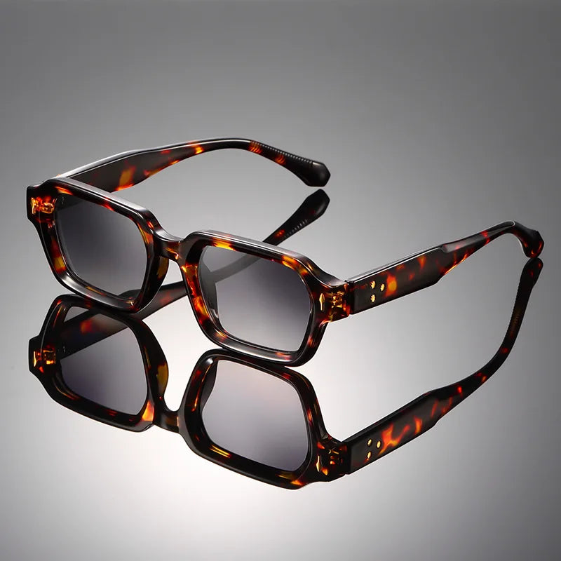 UVLAIK  2026 New Sunglasses Men Classic Retro Brand Designer Sunglass Irregular Thick Frame Women INS Fashion Sun Glasses UV400