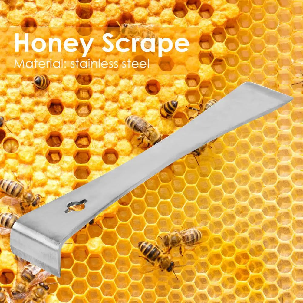 Stainless Steel Hive Bee Equipment Scraper Multifunctional Portable Separate Honeycomb Box with Hook Honey  Beekeeping Tool