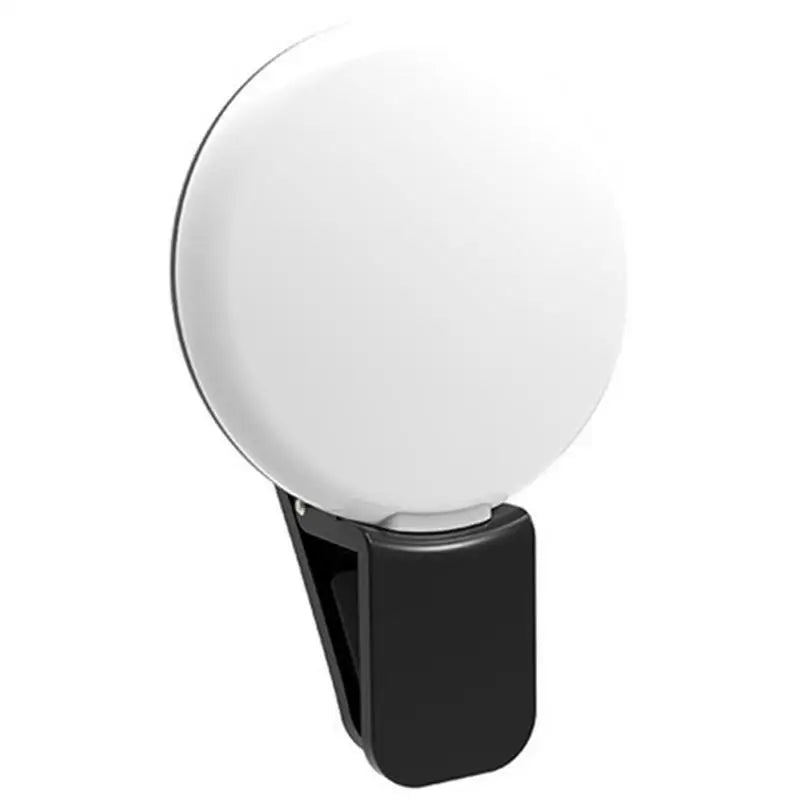 Light Mobile Phone Fill Flash Lens Portable LED External Fill Light Mini Circular Fill Light Clip For IPhone