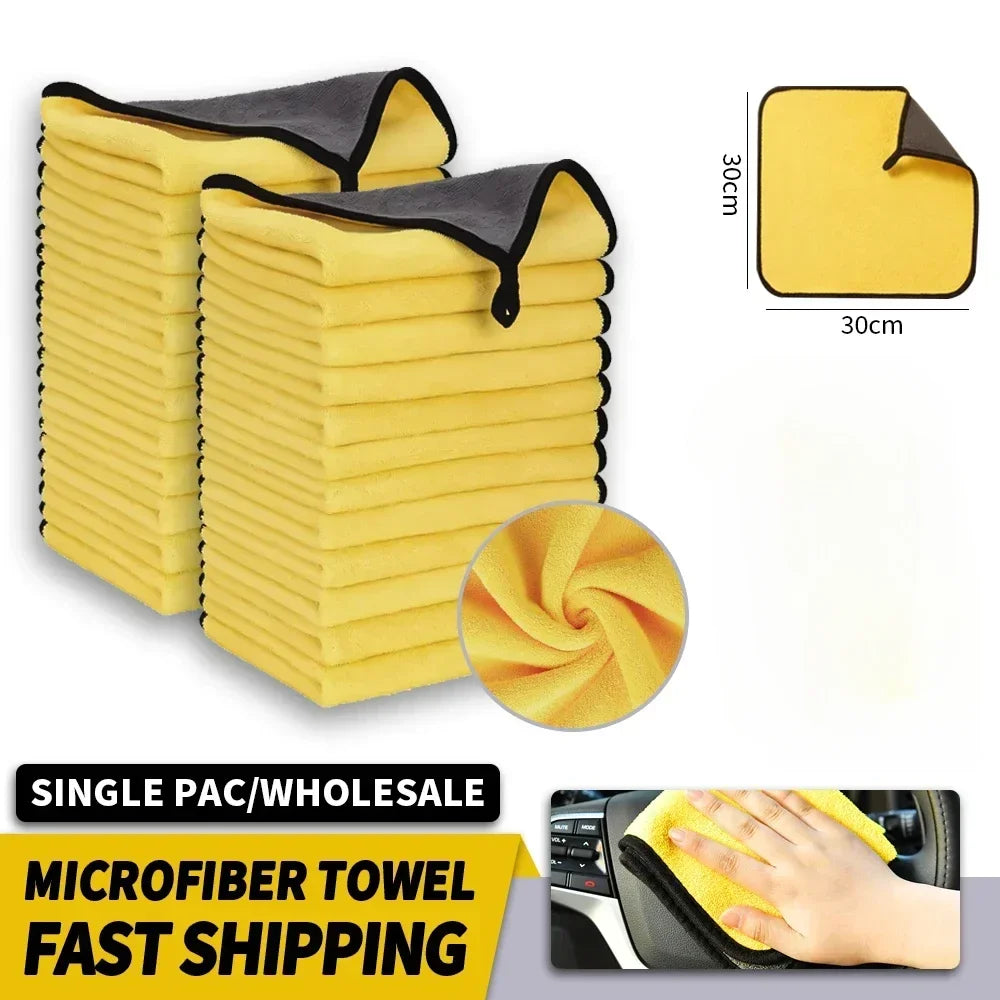 Microfibre Car Cleaning Towels – Reusable Car Care Cloths