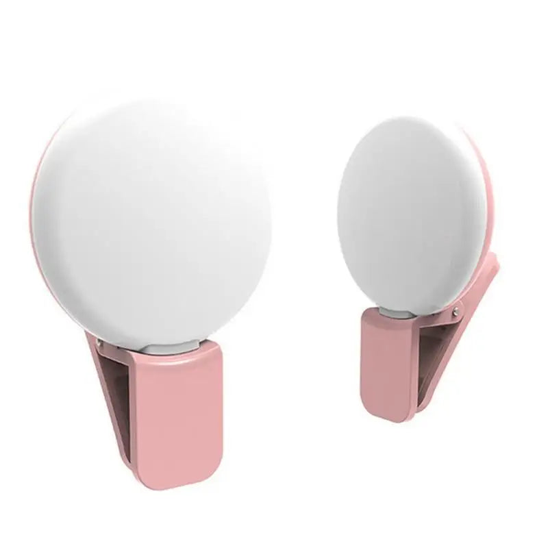 Light Mobile Phone Fill Flash Lens Portable LED External Fill Light Mini Circular Fill Light Clip For IPhone