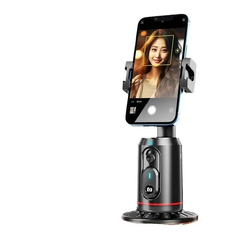 New Q02 360 Rotation Follow-up Gimbal Stabilizer Monopod Desktop Tracking Gimbal with Remote for Phone Tiktok Live Photography