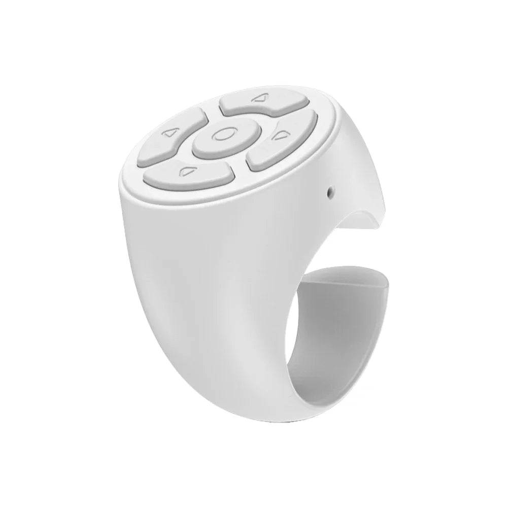 Scrolling Ring Wireless Finger Shutter Remote Control Page TurnerMobile Phone Controller Bluetoothcompatible For Home Travel Car