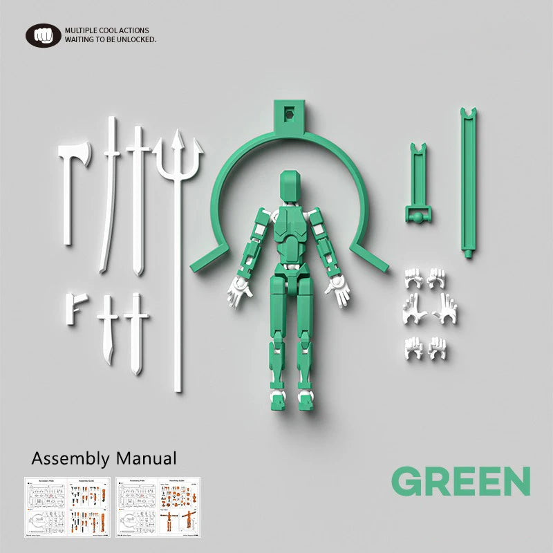 Multi-Jointed Movable Shapeshift Robot Magnetic Attraction 3D Printed Mannequin Dummy 13 Action Figures Toys For Children Adult