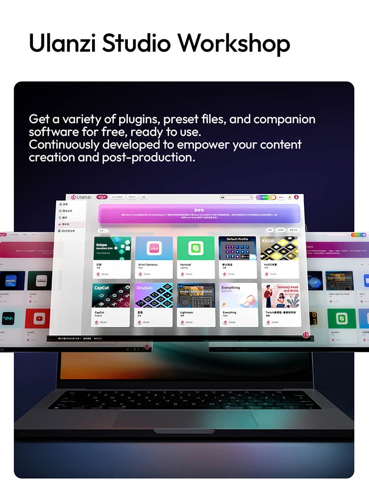 Ulanzi D100H Dial Creative Controller Video Editing Assistant for Youtube Tiktok PR PS Support Bluetooth Key Production Console