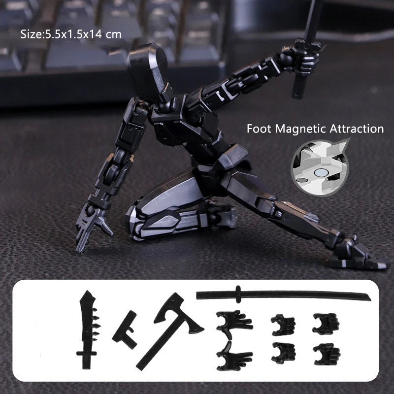 Multi-Jointed Movable Shapeshift Robot Magnetic Attraction 3D Printed Mannequin Dummy 13 Action Figures Toys For Children Adult