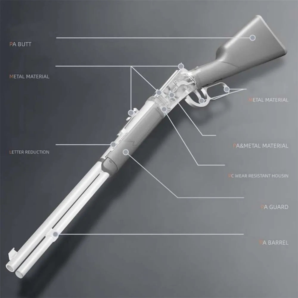 Powerful Shell Ejecting Soft Bullet Shotgun For Adults Boys Age 8+ TK Toy Guns Dropshipping Shopify